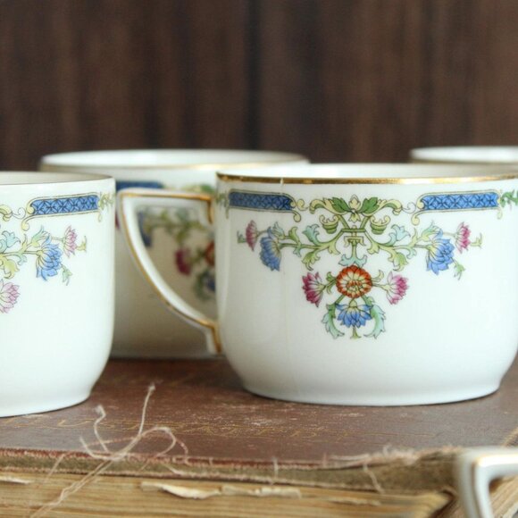 Vintage 1920s 1930s Tea Cup and Saucer, Hutschenreuther Selb China Set, Bavaria - Picture 4 of 10